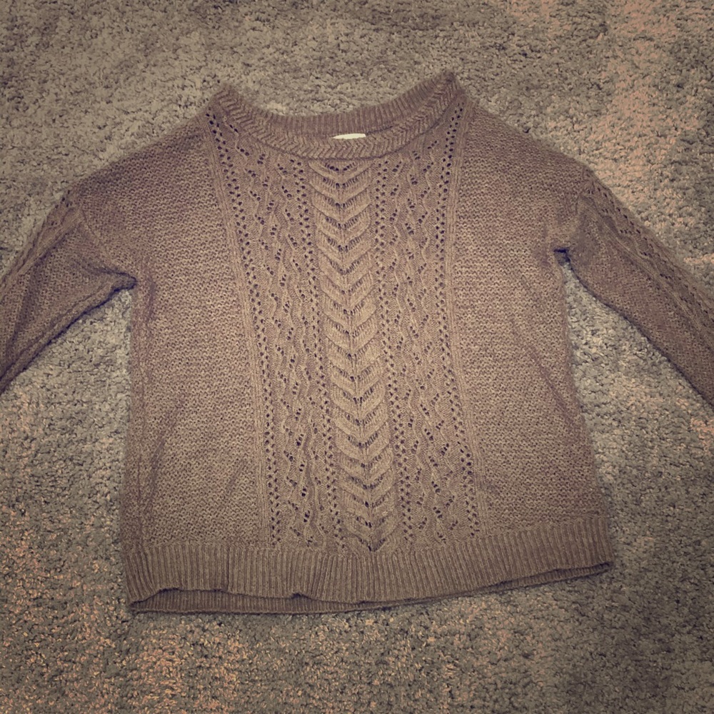 Beige knit sweater
